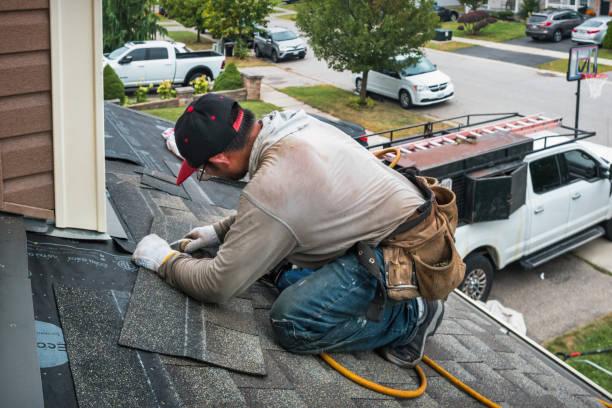 Professional Flat Roof Repair technician working in Augusta, KY